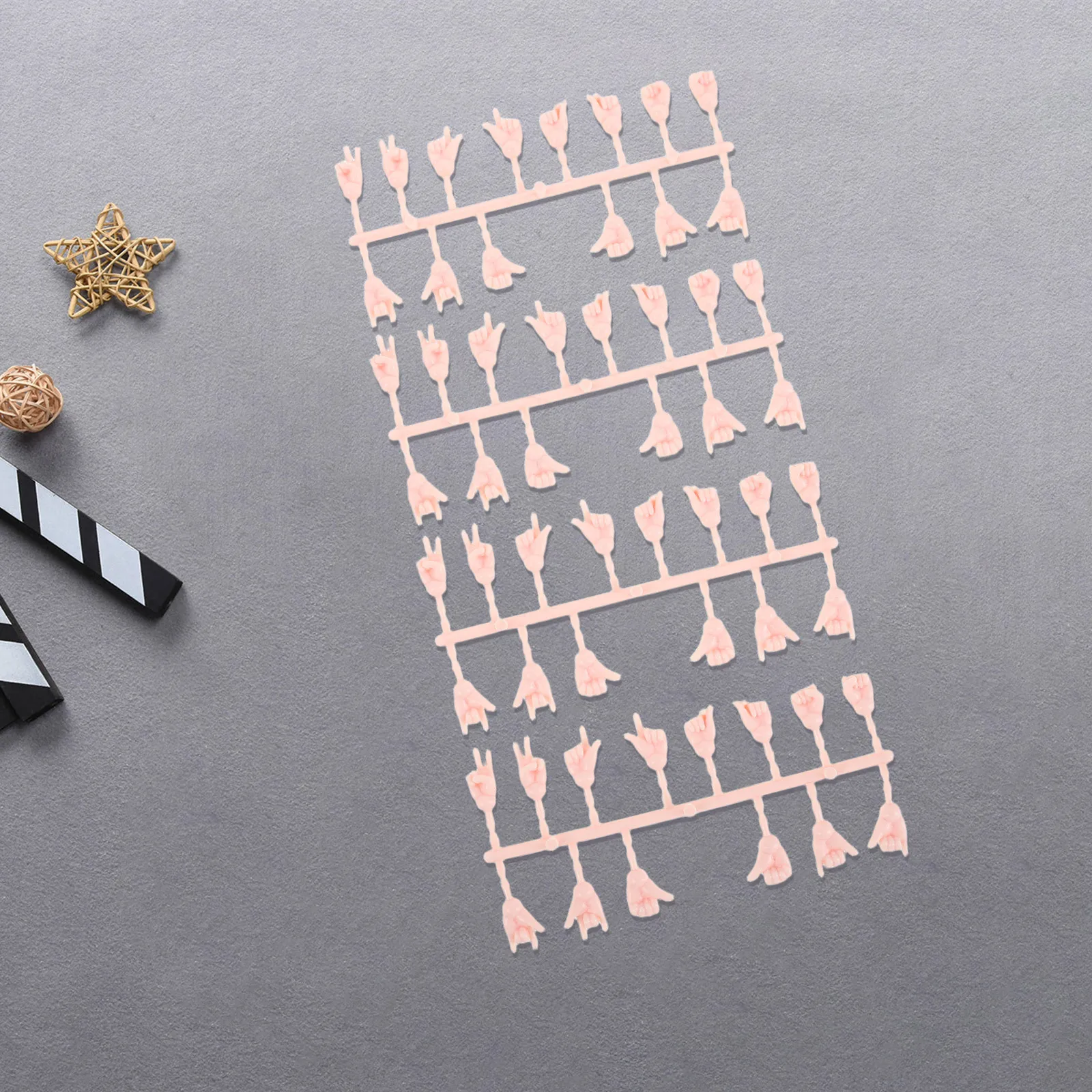 

4 Sets Hand Puppet Kit Creation Materials Artificial Hands Fake Thing for