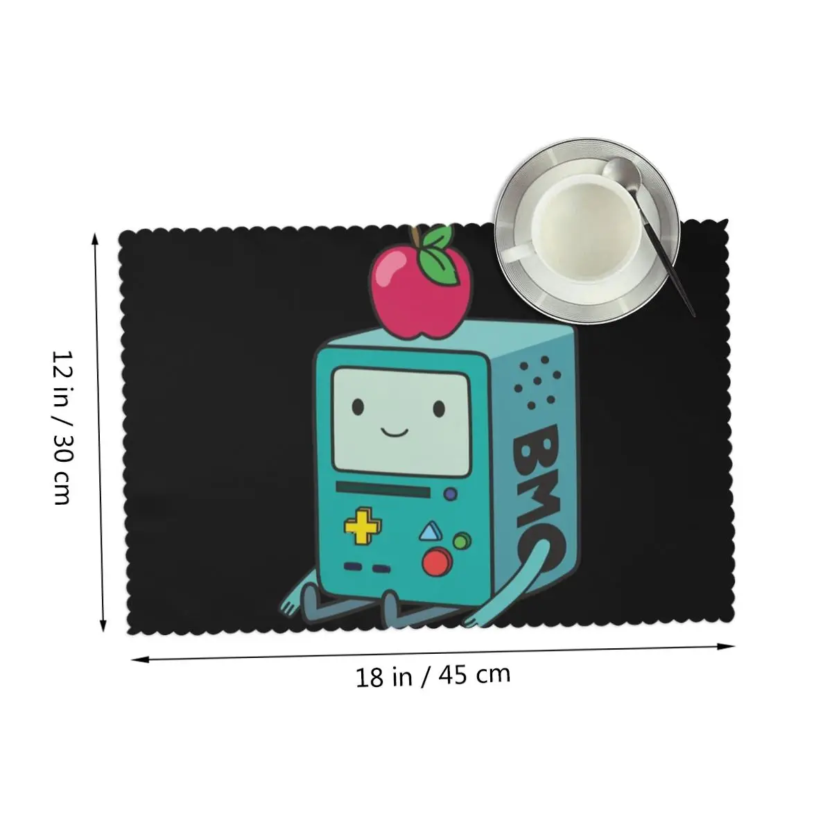 Adventure Time Anime BMO Tovaglietta Piatto antiscivolo Zerbino per tavolo da pranzo Ciotola Sottobicchiere Decorazioni per la casa Tappetini super assorbenti