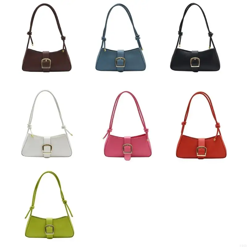 

340D Shoulder Bags Lady Purse Solid Color Underarm Trendy Handbag Carrying Tote Bags