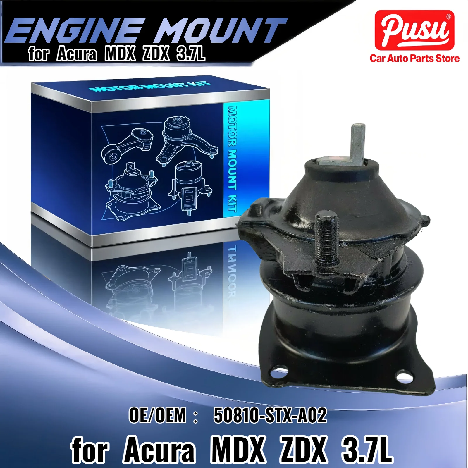 Suporte de motor traseiro hidráulico 9799 para Acura MDX 2007-2013 ZDX 2010-2013 3.7L |   Intercâmbio A4526HY EM-7229 50810-STX-A02