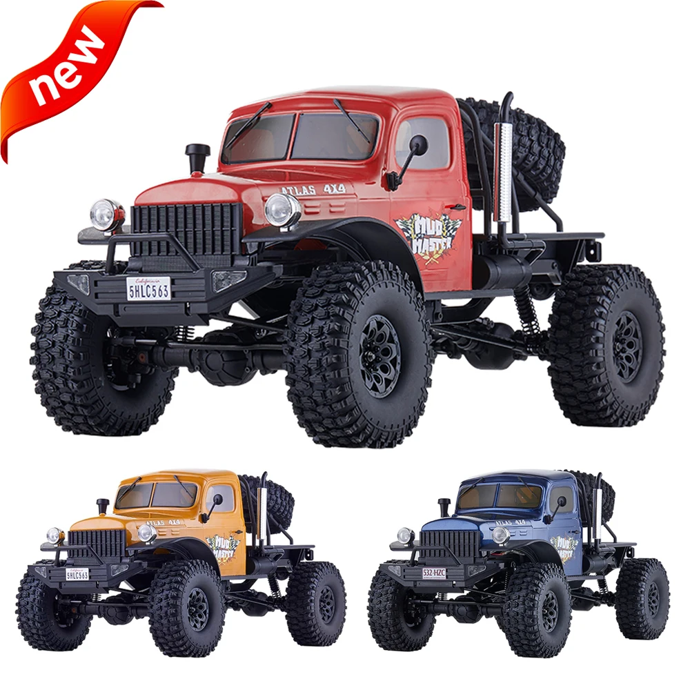 

New 1/10 Atlas 4X4 2.4GHz 4WD Rc Crawler Car All Terrain Hobby RCElectric Remote Contro Model Car Off-road Vehicle Pickup Toy