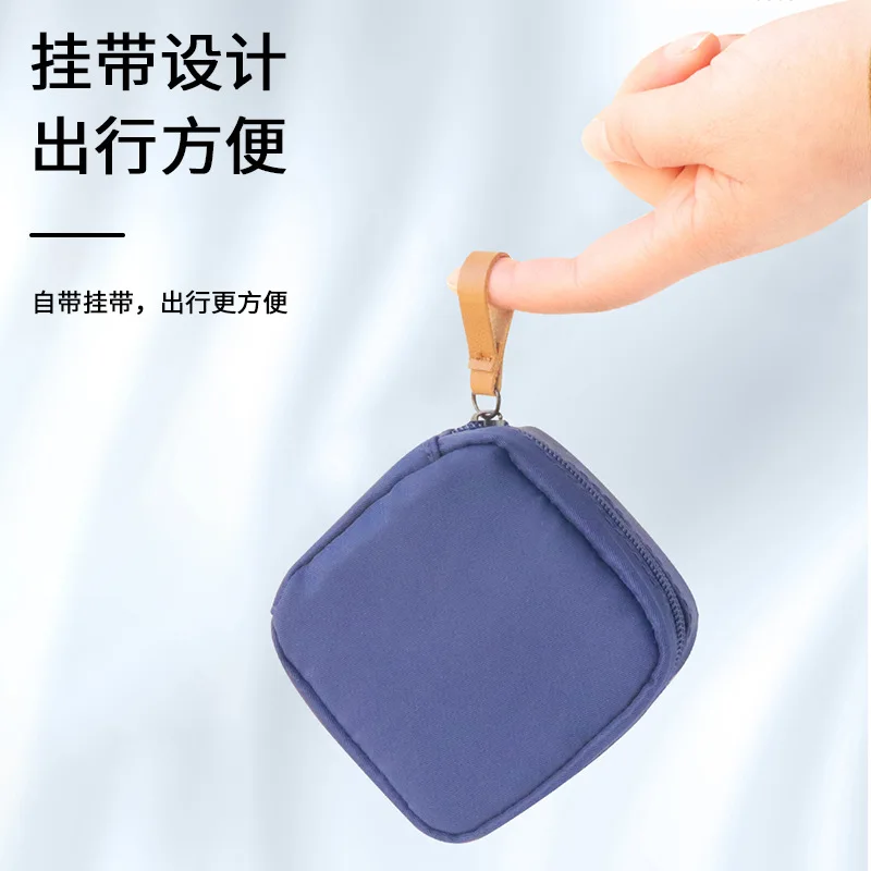 Custom Print Logo Portable Multi-Purpose Small Cosmetic Bag Mouth Red Bag Storage Bag Change Purse Coin Bags Travel Accessories