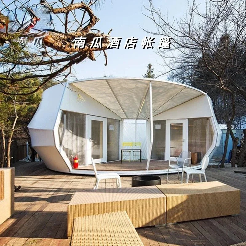 Internet Celebrity Camping B & B Wild Luxury Tent Outdoor Luxury Large Engineering Camp Tent Entertainment Banquet