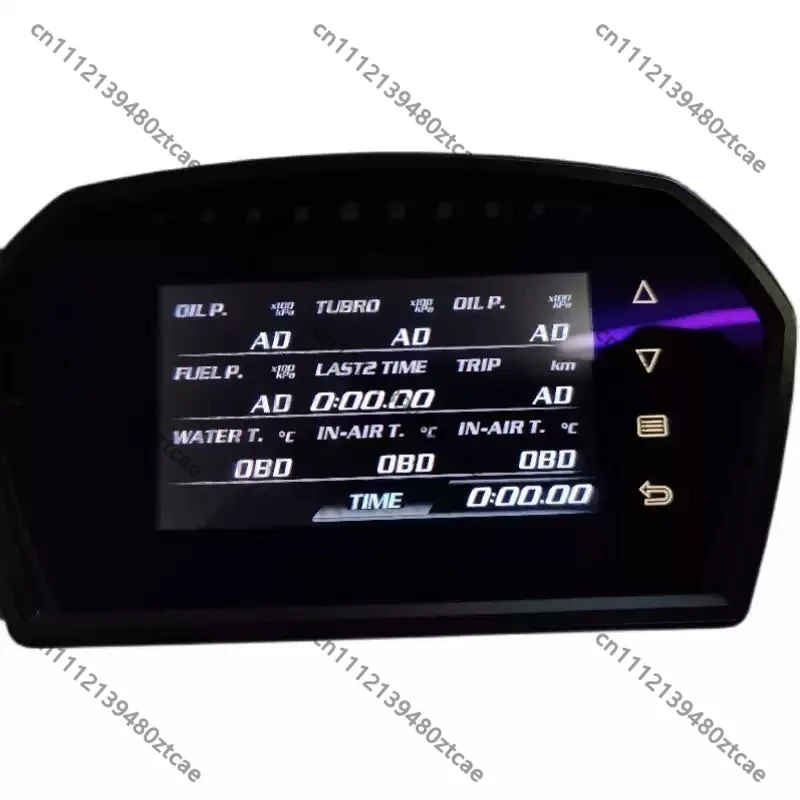 Car Multi-data Digital Meter, All-in-one Racing Instrument Monitor Coolant Temp RPM Oil Pressure Turbo Boost For Turbo Vehicl