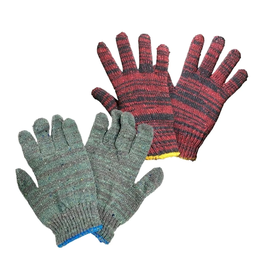 

12pairs 600/800/1000g Cotton Gloves Anti Slip Wear Resistant Work Gloves Protective Comfortable Knitted Hand Gloves Gardening