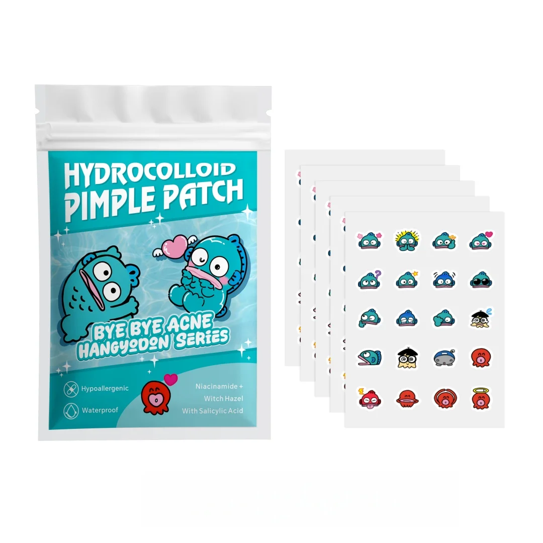 

20/100pcs Cute Cartoon Hydrocolloid Pimple Patches, Waterproof Spot Cover Stickers, Breathable Acne Patch for Face Skin Care