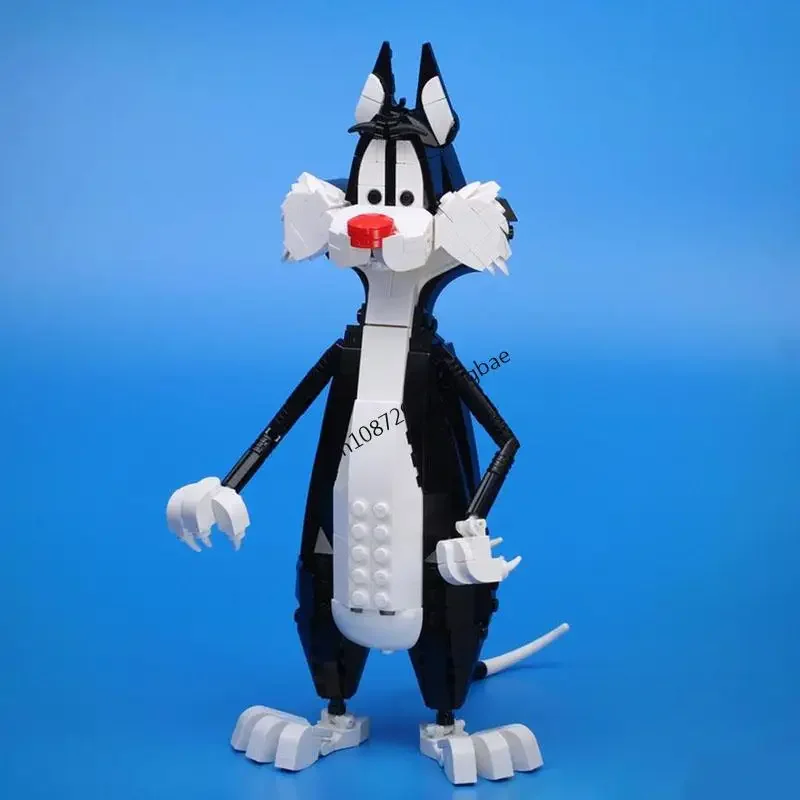 New 406Pcs Hot Selling Cartoon Series Moc Sylvester Cat Model Figure Bricks Custom Puzzle Diy Creative Ideas Toys Birthday Gifts