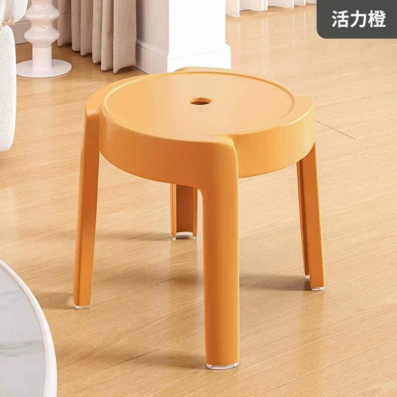 

Minimalist Design Dining Chairs Plastic Strong Stacking Kitchen Living Room Bedroom Stool Sillas De Comedor Home Furniture LVCS