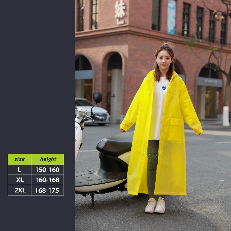 Raincoats for Men and Women Full-body Rainproof Portable Long Thickened One-piece Outer Wear Adult Poncho