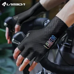 LAMEDA Cycling Gloves Half Finger Men's and Women's Breathable Cycling Gloves Thickened Palm Pads Wear-Resistant Road Cycling