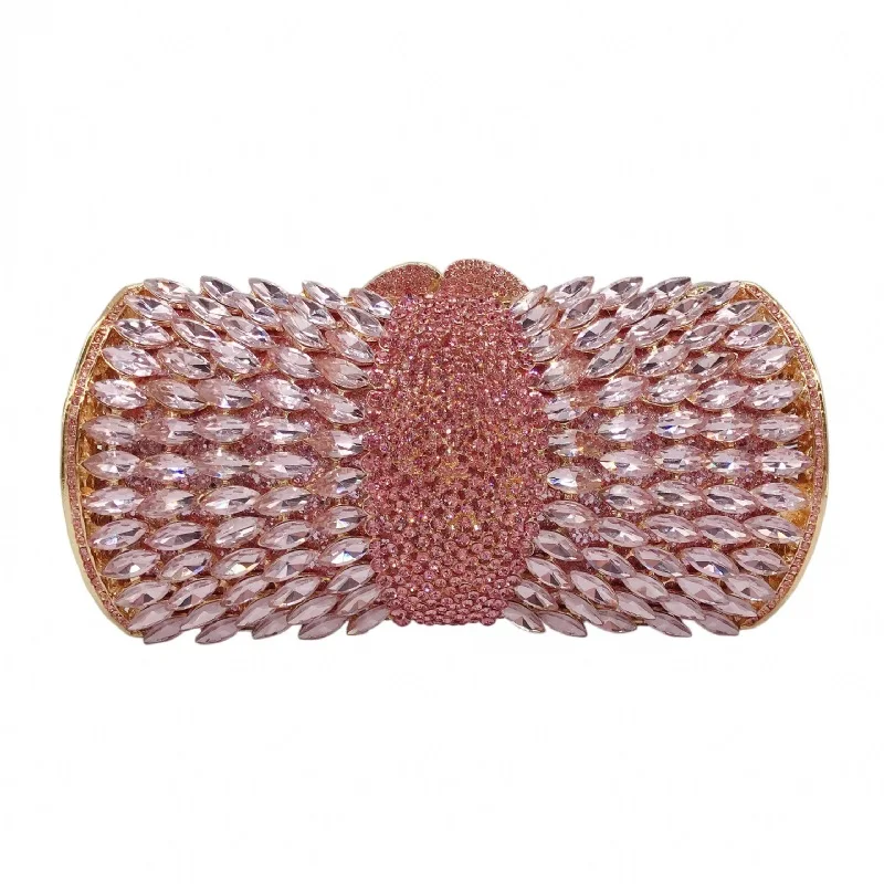 

Diamond Dinner Empty Metal Diamond Clutch Bag Annual Meeting Dress Evening Bag Women's Bolsa Grife Luxo Sac De Marque Luxe Femme