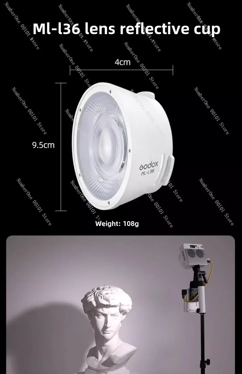 ML100Bi photography fill light COB intelligent control power king 100W dual color temperature