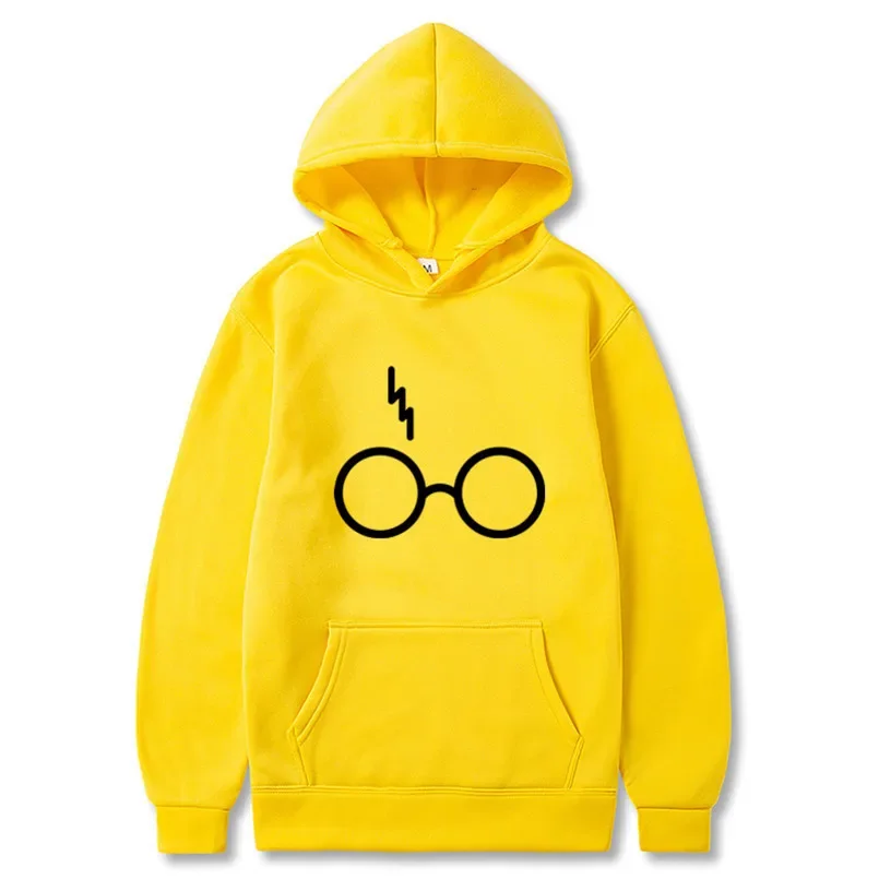 Glasses Cartoon Fashion Hoodie Casual Lifestyle Street Style High Street Culture Sports Women's Clothing