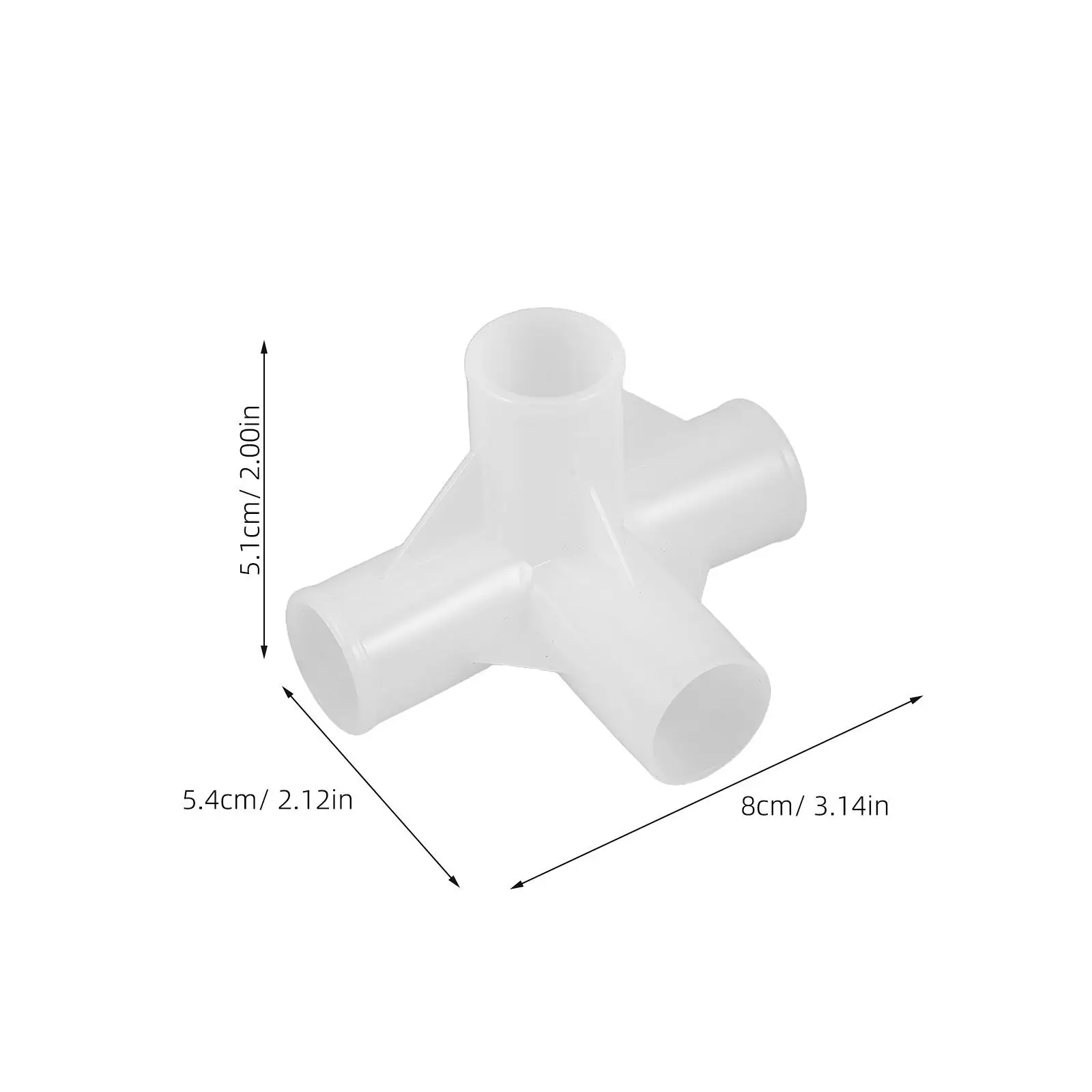10Pcs 20Mm Plastic Wardrobe Connectors Closet Rod Link Joint for Shelf Post Coupling Garment Rack Parts Shoe Rack Fittings