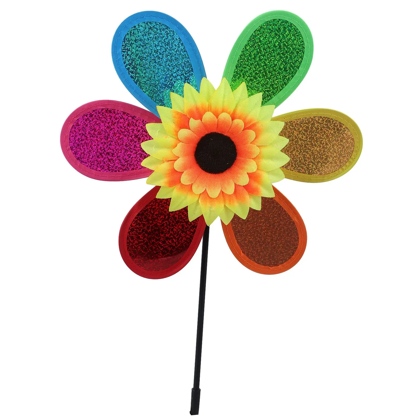 2021 High Quality New Sunflower Windmill Wind Spinner Garden Outdoor Plastic Tent Beautiful Bright Colors Colorful