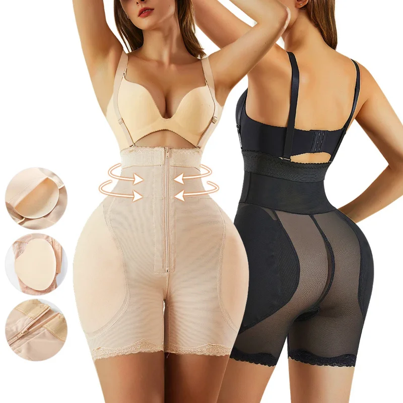 Fajas Colombia High Waist Bodysuit Belt Tummy Control Large Slim Panties Butt Lifted Fully Body Shaper Belly Reducing