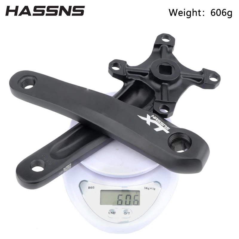 Hassns Xt Crankset Fiets Cranks Vierkante Tip Crank Mtb 104 Bcd Mountainbike Vierkante Drijfstangen 170Mm 32/34/36/38/40/42T