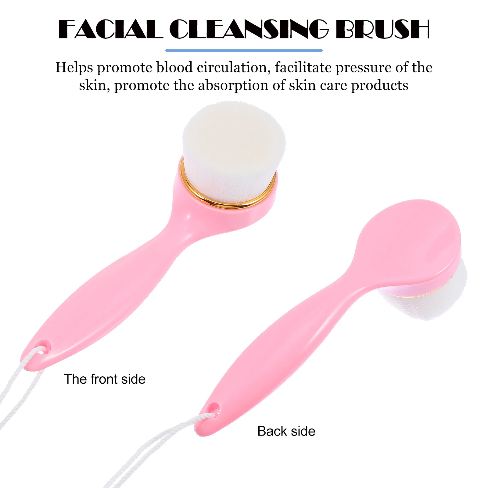 Manual Face Washing Brush for Women Pore Cleansing Exfoliator Removes Impurities Promotes Blood Circulation Skin Care Massage