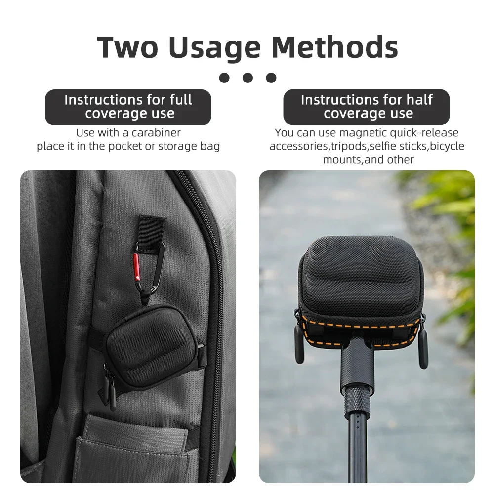 Flymele tas wadah penyimpanan, untuk Insta360 GO 3S/GO3 Mini pelindung nilon casing cangkang keras tas tangan aksesoris kamera