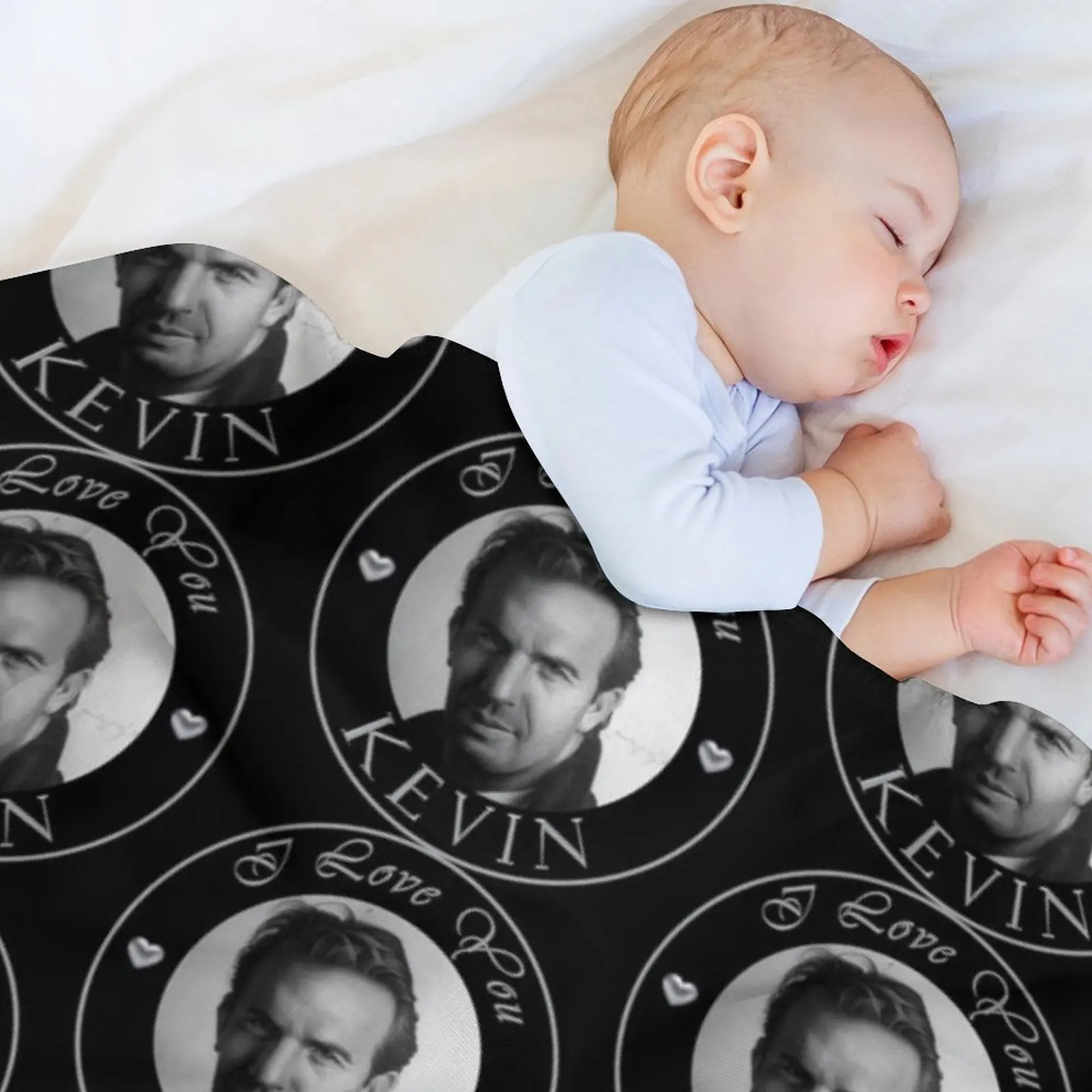 أنا أحبك كيفن رمي بطانية فضفاضة ناعمة بطانية الشاطئ #3