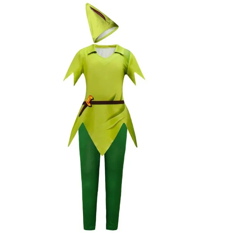 Anime Peter Pan Cosplay Costumes Les nouvelles aventures de Peter Pan Cosplay Men Adults Kids Halloween Party Performance