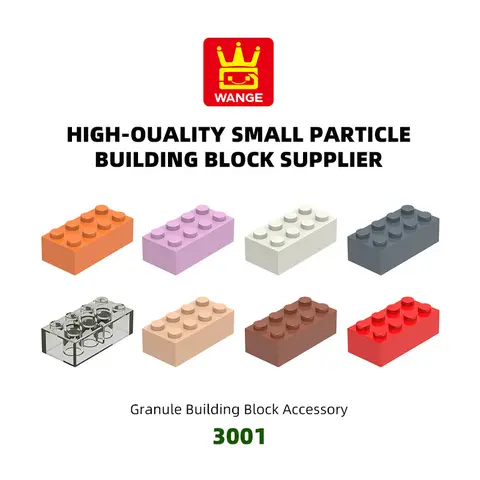 Wange 3001 100g/40PCS 2x4 High 8-Hole Building Block Moc Color Loose Parts Creativity with Brick DIY Children's Toy Assembly