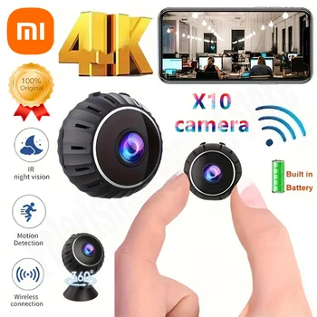 Xiaomi X10 4K cámara WiFi Monitor inalámbrico Monitor remoto videocámaras protección de seguridad Monitor de bebé Mini videocámara inteligente para el hogar