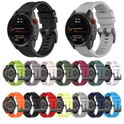 Silicone Strap for Garmin Fenix 7X 7 7S Solar 6S 6X Pro 5X TACTIX7 Enduro Fenix 3 HR EasyFit 26 20 22mm  Bracelet Wacth Correa