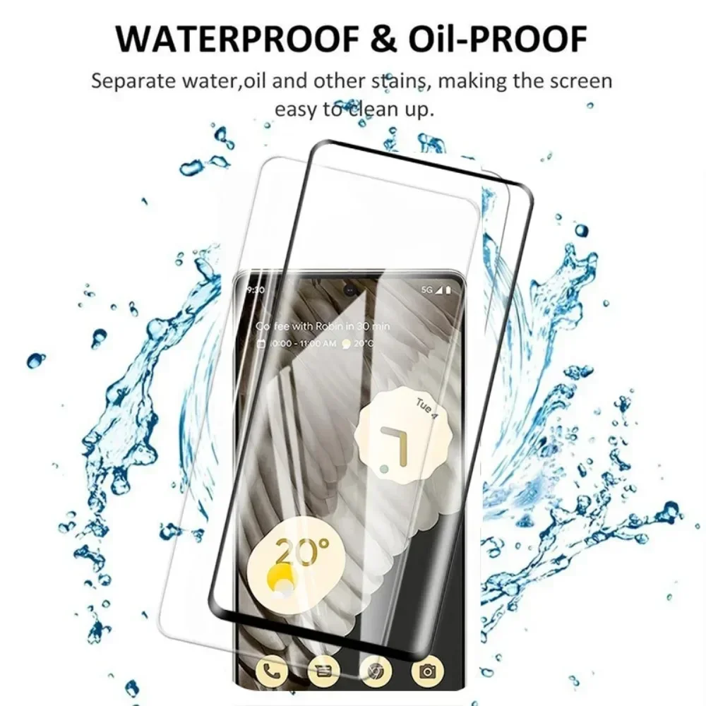 5Pcs for Google Pixel 7 Pro 7a 6 6A 5 4A 5A 5G A Tempered Glass Screen Protectors 7Pro Protective Film Mobile Phone Accessories