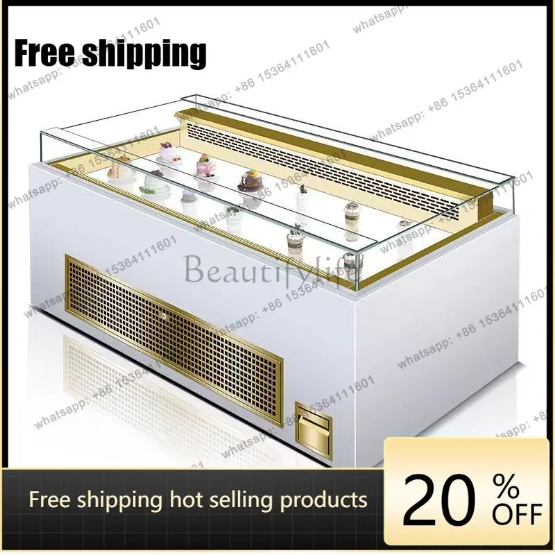 LS Sandwich Cabinet Open Smart Fruit Cake Cabinet Sushi Refrigerated Commercial Display Freezer