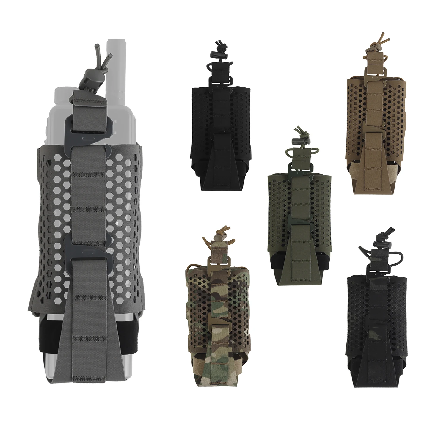 

Tactics Gear Equipment Plate Carrier Accessories ARC Molle Radio Pouch Radio Holster