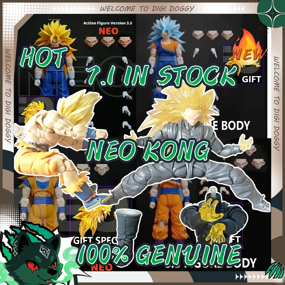 

Neokong Studio Dragon Ball Action Figure 3.5 Body Vegeto Goku Ssj3 SHF Vegito Super Saiyan 3 Anime Figurine Toy Model Custom Toy