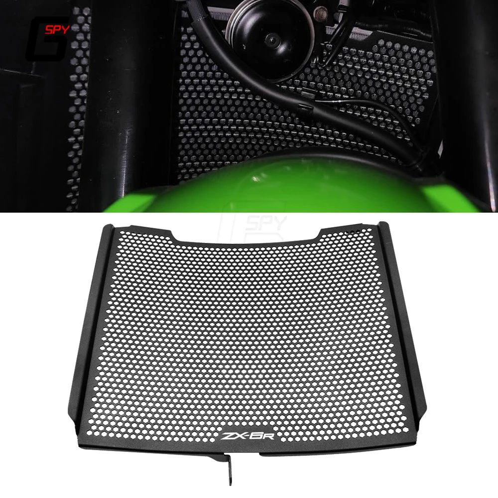 

For Kawasaki ZX636R ZX-636R ZX-6R ZX6R ZX63 2013-2023 Motorcycle Accessories Radiator Guard Oil Cooler Grille Cover Protector