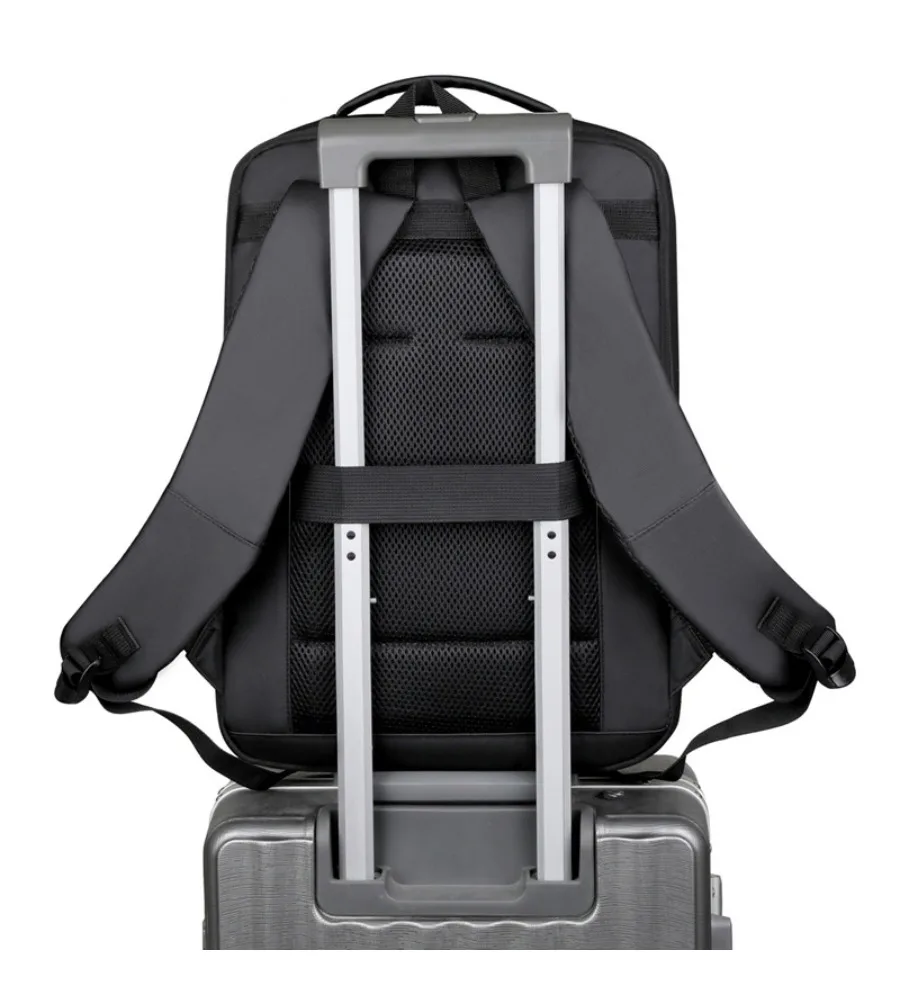 Business backpack large-capacity multi-functional textured computer backpack commuter travel backpack