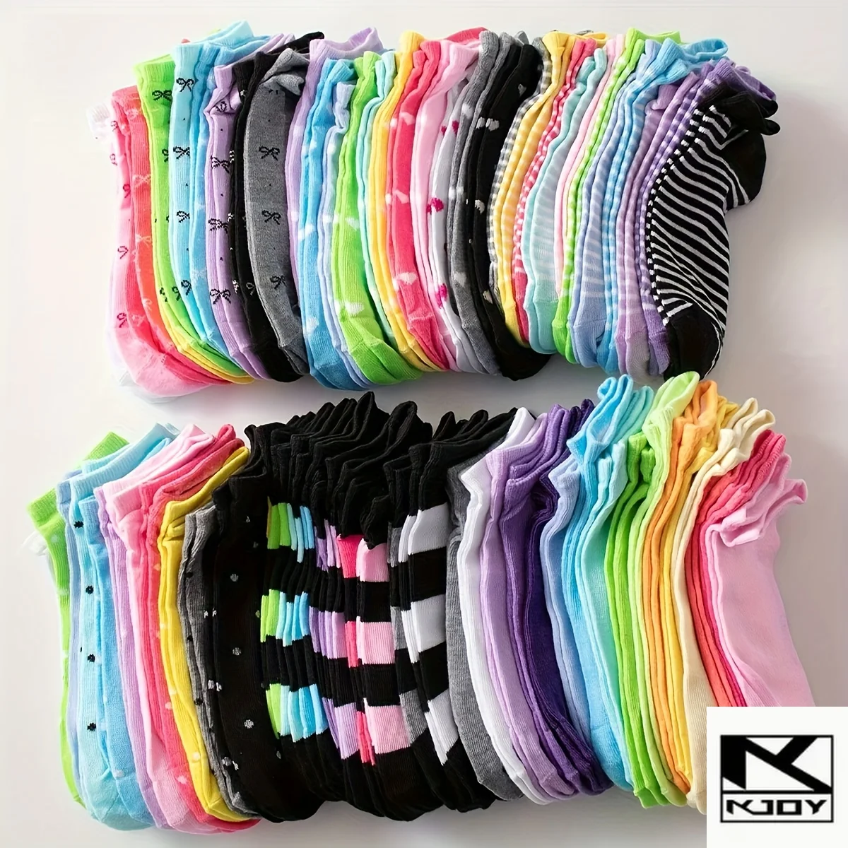 kkjoy 15 10 5 Pairs Women Short Ankle Socks Candy Color Random Style suit for daily dressing gift