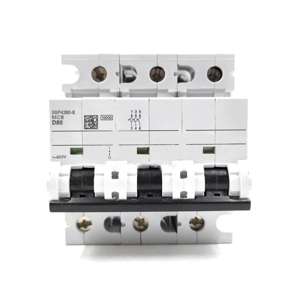 New for Siemens 5SP4380-8 400V 3P 10kA Miniature Circuit Breaker Guide Rail Installation