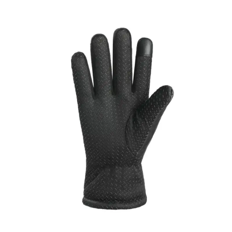 Herren-Winterhandschuh, verdickt, mit Fleece gefüttert, Touchscreen-fähig, wasserdicht, winddicht, kältebeständig, für Motorradfahren, Outdoor-Skifahren. – Detail 8