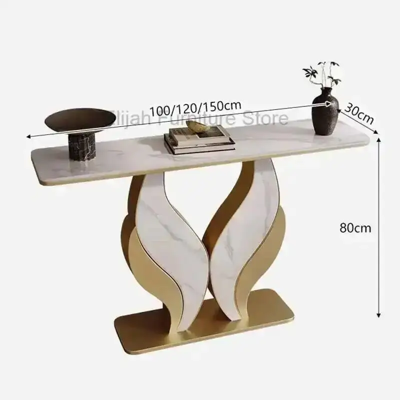 

Table Metal Nordic Midcentry Modern Lobby Console Luxury Console Tables Hallway Entrance Consolle Ingresso Living Room Furniture