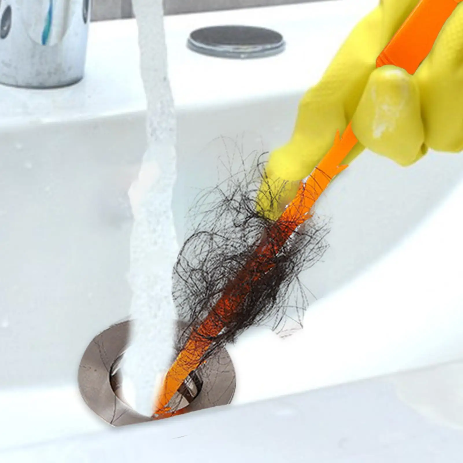 Drain Hair Clog Remover Tool Sewer Hair Catcher Pipe Cleaning Tool Effective for Kitchen Sinks Bathroom Tubs and Showers