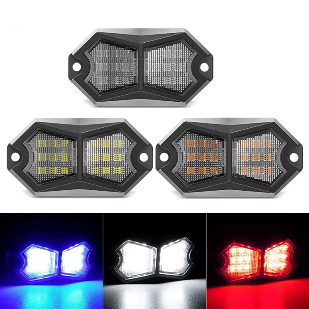 18 LED Car For UTV Truck LED Rock Light Van Lorry RV Exterior Atmosphere Light Auto Bottom Light Lamp Underbody Led Neon Lights