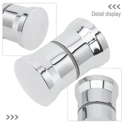 Plastic Shower Door Handle Bathroom Accessories Chrome Plastic Spare Parts ABS Glass Doors Replacement Handle Shower Door Knob