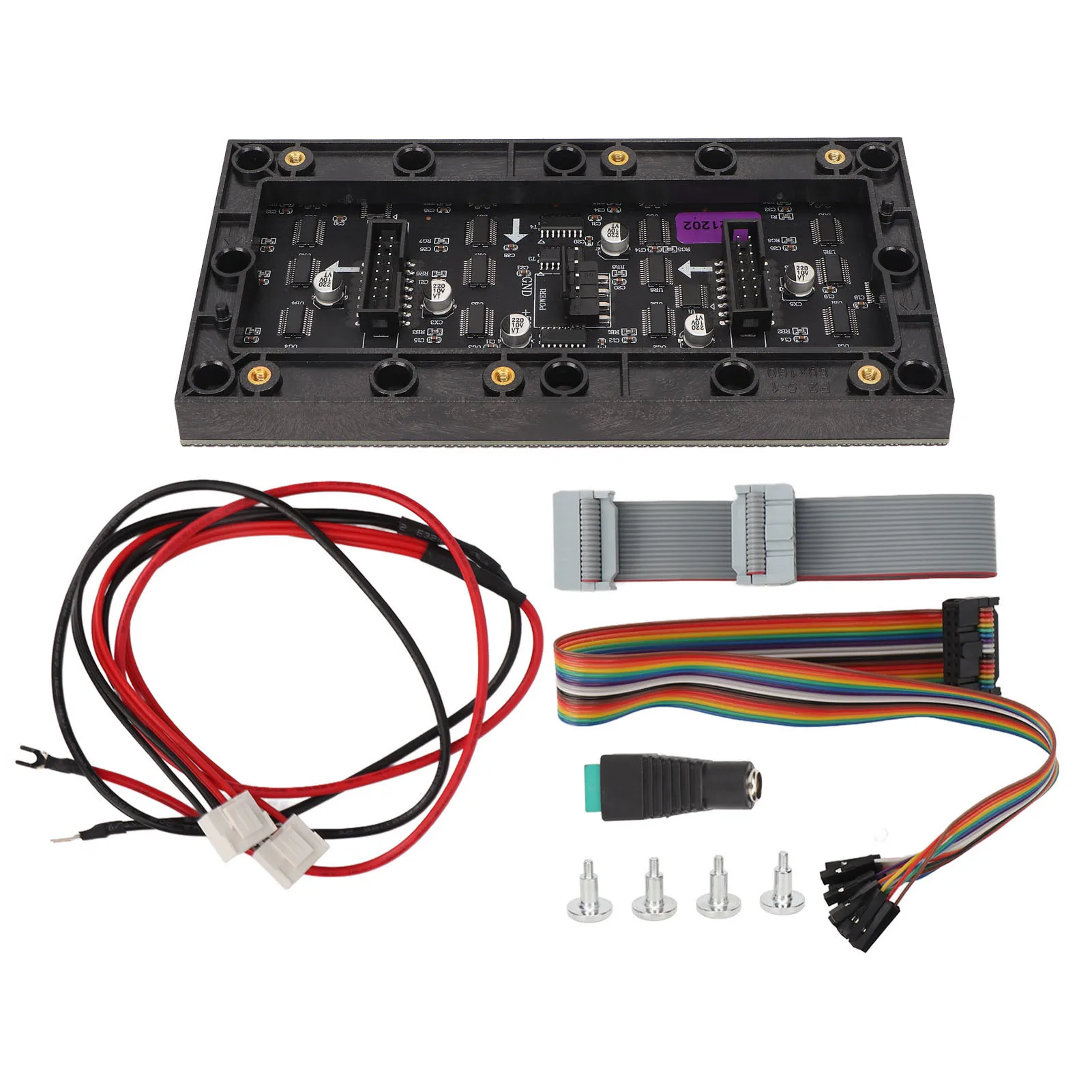 RGB LED Matrix Panel Dimmable 64x32 Resolution 2.5mm Pitch 6.3x3.1in Digital LED Module for Controller Display