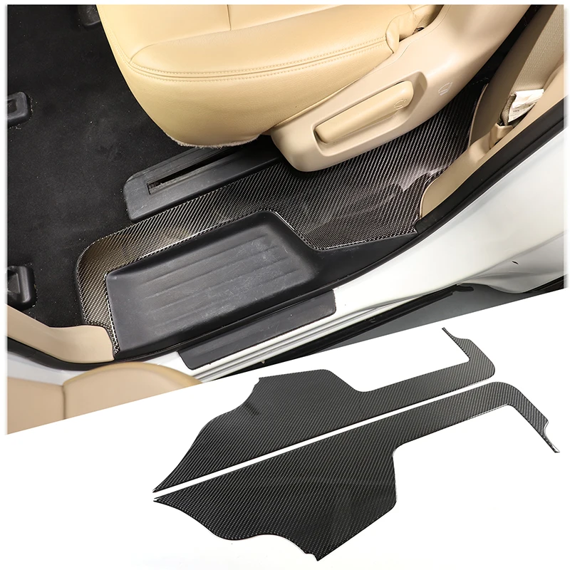 

Soft Carbon Fiber Car Rear Door Threshold Strip Panel Trim Sticker For Nissan Pathfinder 2013-2018 Car Accessories