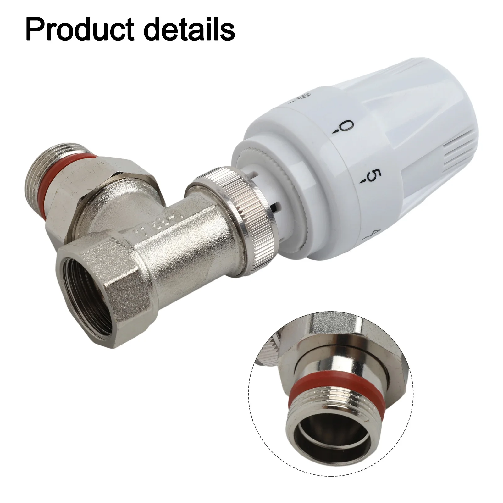 Thermostatic Radiator Valve 1/2'' 3/4'' TRV Lockshield Valves Automatic Thermostat Temperature Control Valve For Floor Heating