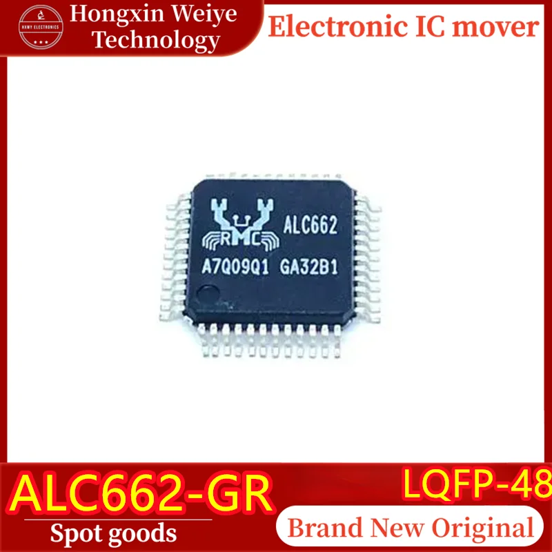 (2/10Pieces) ALC662-GR ALC662 LQFP-48 Audio Codec / Sound Card IC Original New Fast Shipping