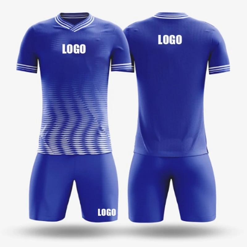 Custom LOGO men's high-end football jersey sports training jersey set short-sleeved game football jersey men's women's 130-4XL