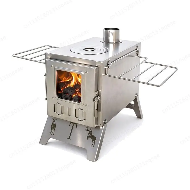 Stainless Steel Charcoal Portable Folding Barbecue Grill Outdoor Camping Picnic Backyard Burning Stove
