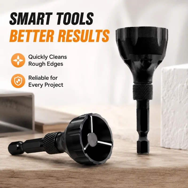 6.35mm Hexagonal Shank External Chamfer Bit Multifunctional Deburr Cutter For Metal Bolt Outer Thread Burr Processing