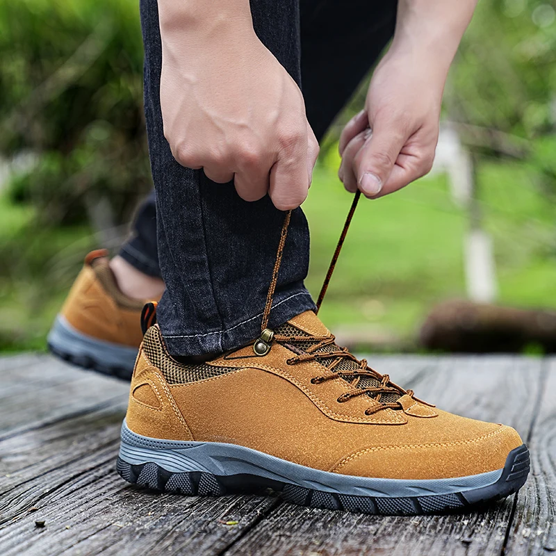 Zapatillas de senderismo para hombre, zapatos de plataforma antideslizantes, transpirables, a la moda, talla grande 49, 2024