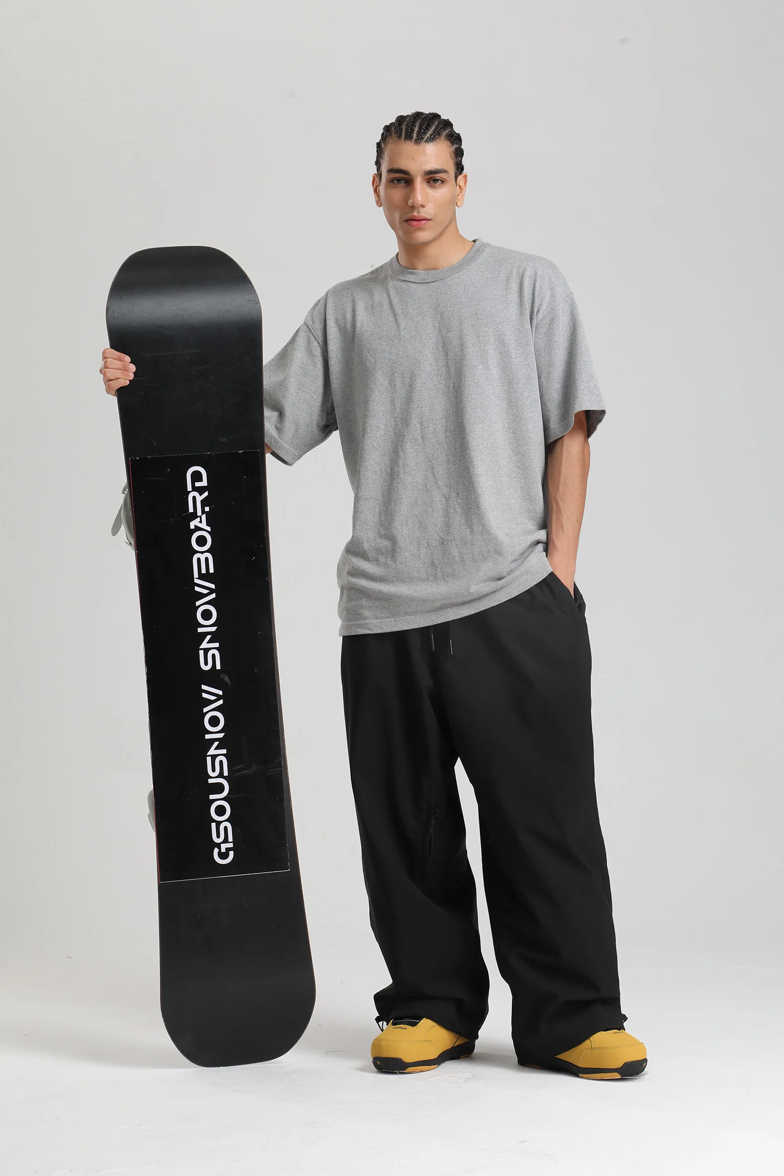 Gsou Snow 2025, Unisex-Cargohose mit lockerer Passform – wasserdichte, winddichte Snowboardhose für Damen und Herren, Winter-Schneeausrüstung – Detail 7
